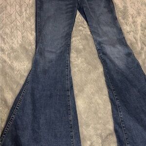 Wrangler Women's Dark Blue Flare Jeans